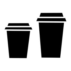 Dual Takeaway Coffee Cups