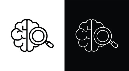 diagnosis Two-tone version in black and white background