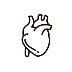 Heart organ icon