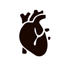Heart organ icon
