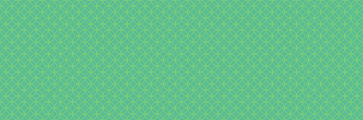 Geometric circular line seamless pattern. Modern abstract ring grid background for decorative textile and layout. Vector seamless wide pattern with geometric circles ornament. 