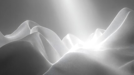 Digital data wave forming abstract grey technology background