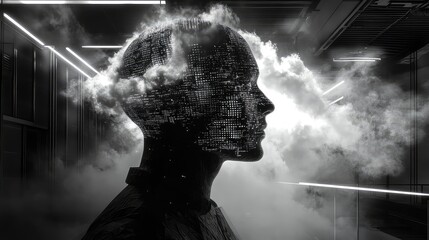 Artificial intelligence human profile processing data in cloud