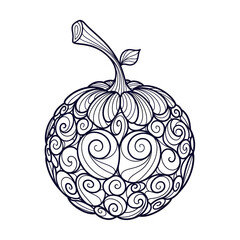 Obraz premium Abstract Spiral Ball Vector Design