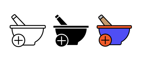 Pharmacy Icon showing a clean drugstore and medication symbol for medical and healthcare use, with stroke, filled and colored icon vector illustration ideal for apps and UI/UX.