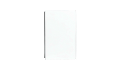 White box standing vertically on a black background