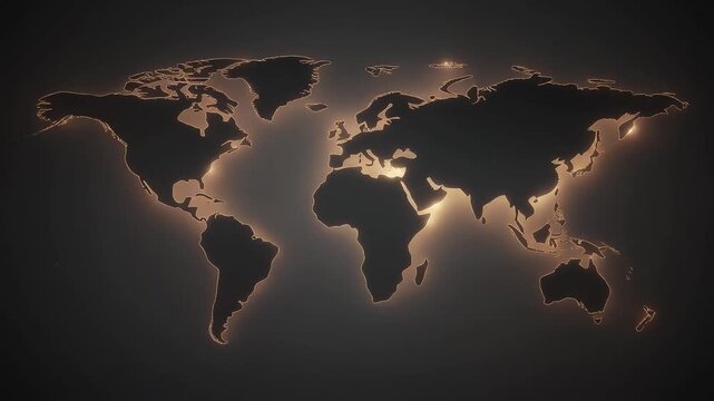 世界の流れを示す抽象地図
