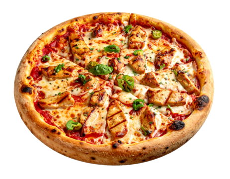 Tasty Italian Style Pizza with Assorted Meats and Cheese