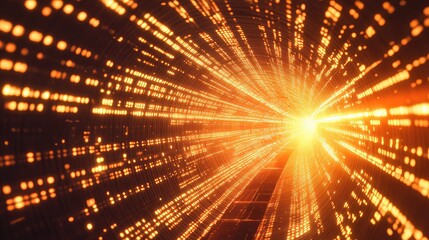 Moving through a digital data speed tunnel