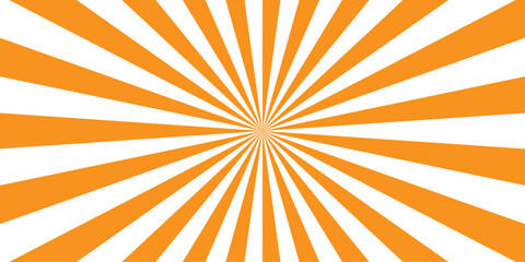 Retro abstract explosion vintage ray sunrise star sunbeam texture background. vector illustration circle light banner cartoon add design.	