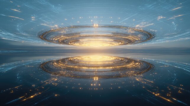 Digital data network transferring energy connection abstract concept