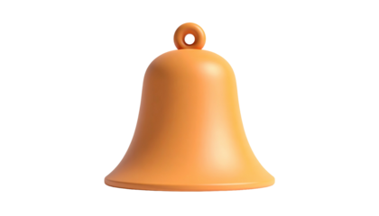 Simple, matte, bell-shaped icon against a dark background