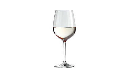 Wine glass with light liquid against a black background