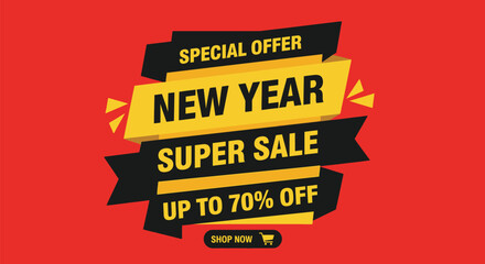 New Year super sale up to 70% off shop now special offer for everyone