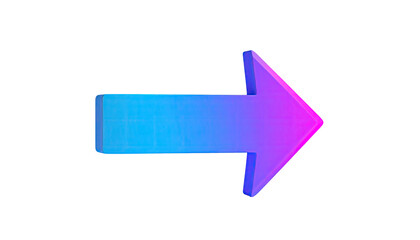 Gradient right arrow outlined against a dark background