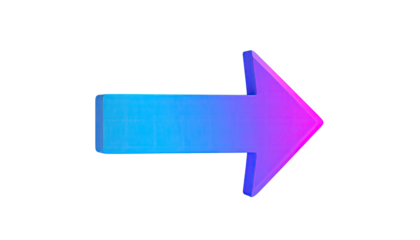 Gradient right arrow outlined against a dark background