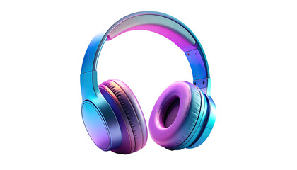Luminous headphones cast in a vivid spectrum of color