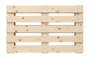 Wooden shipping pallet transparent background cutout png