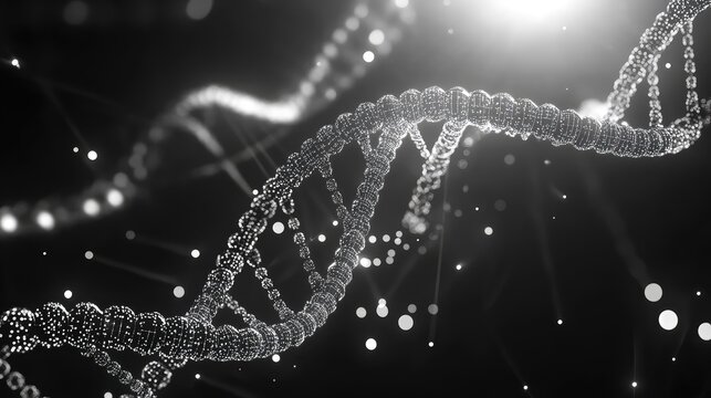 Dna helix structure shaping genetics and scientific research