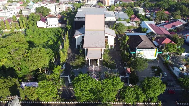 Aerial view of the South Kalimantan Regional People's Representative Council office