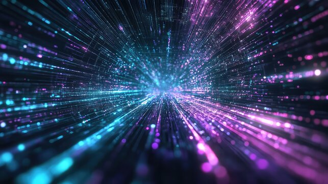 Digital data network transferring information at high speed