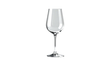 Elegant, empty wine glass stands against a stark black backdrop