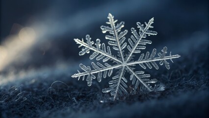 christmas snowflake on a blue background