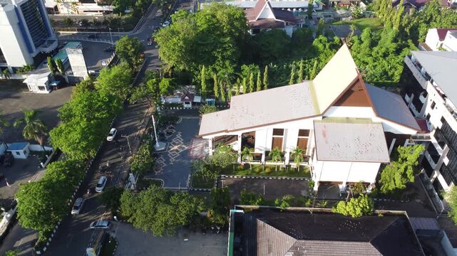 Aerial view of the South Kalimantan Regional People's Representative Council office