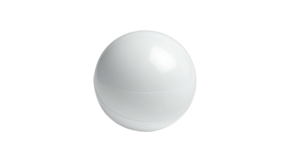 Shiny, white sphere centered on black background. Simple. Clean