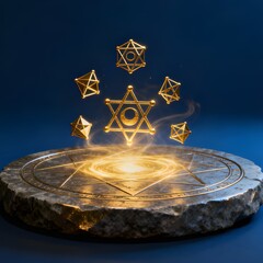 Floating Arcane Geometric Constructs