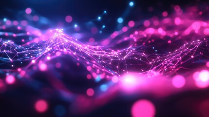 Digital network connecting global data and technology points