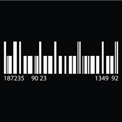 Barcode icon vector set. Barcode icon isolated on a white background. Barcode product distribution icon. Universal code for scanning product or item.  barcode product retail shipping graph.