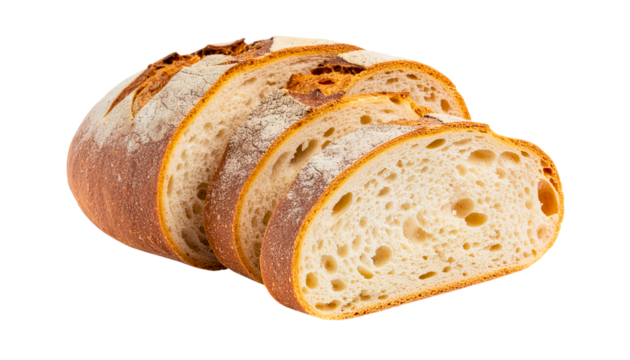 Baked bread on transparent background. png file isolated on white background. French pastry croissant closeup photo. Buttered bread croissant on white background. Fresh croissant bread isolated.