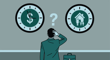 Balancing work life money and family time management business decision