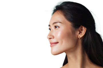 Graceful Fresh Asian Woman PNG Photo
