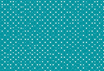 Infinitesimally small white polka dots on a deep teal background, creating a smooth, unbroken texture,  surface,  green-blue