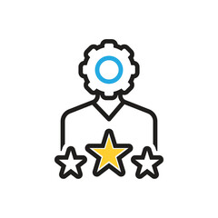 Multi color icon for expertise