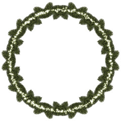 green christmas wreath