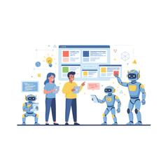 Human and Robot Collaboration in Web Development and Design Process