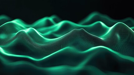 Digital wave surface representing big data communication network