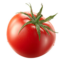 Fresh Ripe Red Tomato  Close Up Studio Shot Vegetable Food Photography Healthy Eating and Culinary Concepts