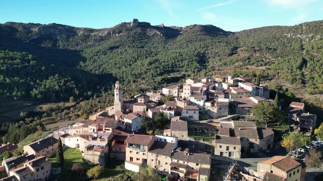 Capafonts village, Prades Mountains, Baix Camp, Tarragona