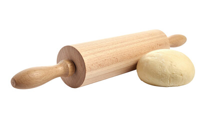 Dough ball with rolling pin
