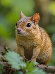 Obraz premium A golden agouti in Yucatan Mexico