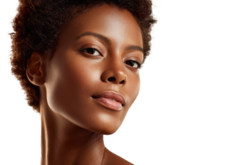 African Luxury Glow Beauty PNG Cutout
