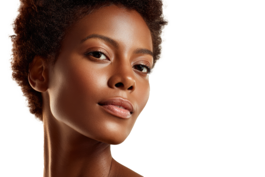 African Luxury Glow Beauty PNG Cutout
