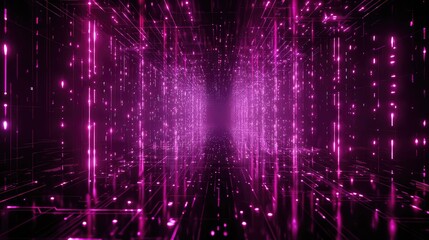 Digital data moving through abstract network tunnel