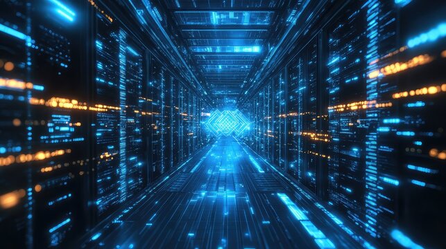 Digital data tunnel with flowing information stream