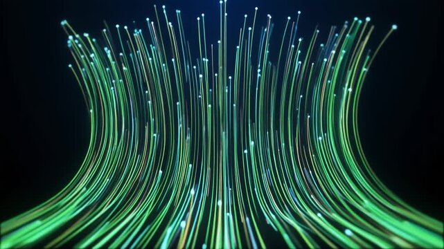 滑らかに広がる有機的成長のライン