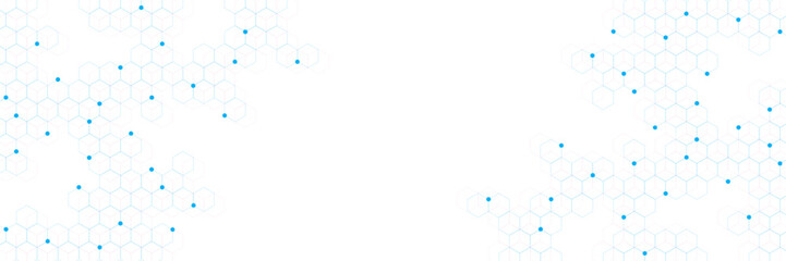 Abstract hexagon pattern background for medical, technology and science design concept. Vector